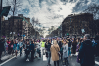 Manifestación para la reclamación de los derechos acordados