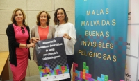 De izquierda a derecha, Rosario Mrida, Mara Rosal y Ana Guijarro.