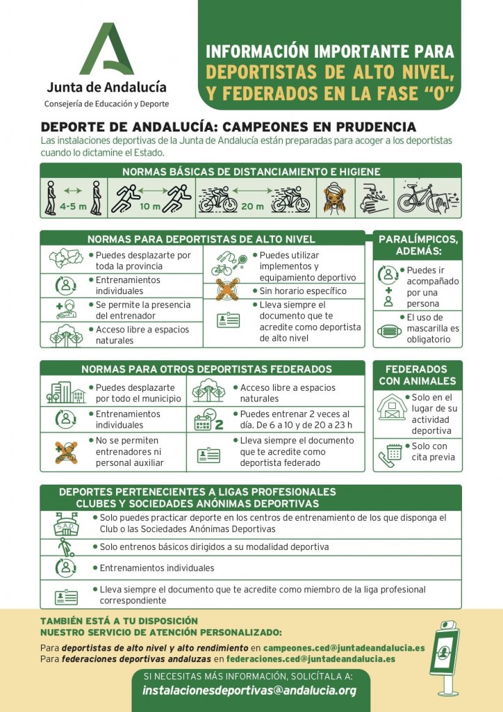 Junta Andalucia normas alto nivel y federados 0