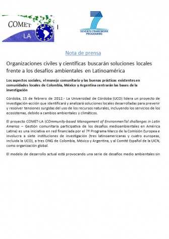 Organizaciones civiles y científicas buscarán soluciones locales frente a los desafíos ambientales en Latinoamérica