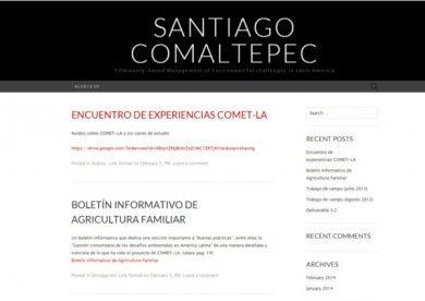 Comaltepec creates the website of its community