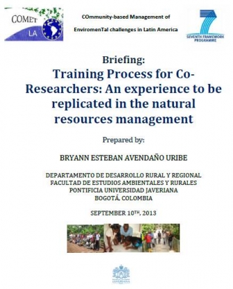 Training Process for Co-Researchers: An experience to be replicated in the natural resources managementfil