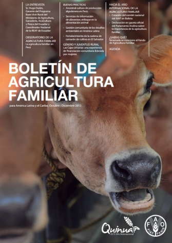 Difusión en prensa del proyecto COMET-LA  en Boletín de Agricultura Familiar de América Latina y el Caribe (FAO-RLC). Enero 2014