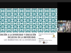 Curso de doctorado 'Atención a la diversidad y educación inclusiva en la universidad: las narrativas de la diversidad' (Universidad de Jaén, 22 junio 2020)