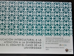 Participación en el I Seminario Internacional de Investigación: Construyendo una red de redes alrededor de la inclusión y la interculturalidad (11-12 mayo 2021)