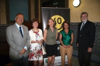 De izq a dcha. Juan Miguel Moreno, Julia Angulo, Carmen Blanco, Manuela G