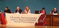La presidenta del Consejo Social de la UCO, Anabel Carrillo durante un momento de su intervenci