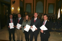 Autoridades participantes en la inauguraci