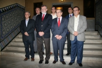 De izquierda a dcha: Francisco Javier Caballero, Alfonso Garcia-Ferrer,Jose Manuel Rold