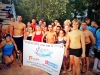 Un grupo de nadadores participantes