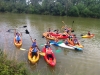 Participantes de la Ruta de la Isla en Canoa