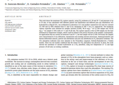 Mitigation of CO2 emissions by hydrotalcites of Mg3Al-CO3 at 0 °C and high pressure (2021)