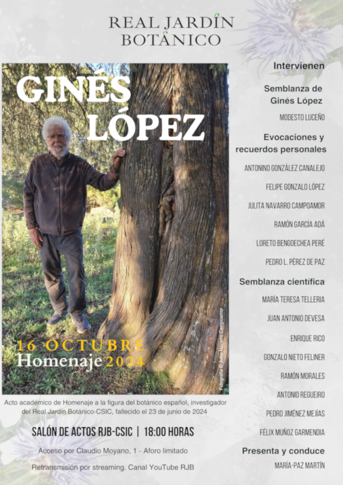 Cartel Homenaje Ginés López