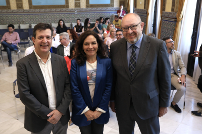 Justo Castaño, Lina Gálvez y Manuel Torralbo.