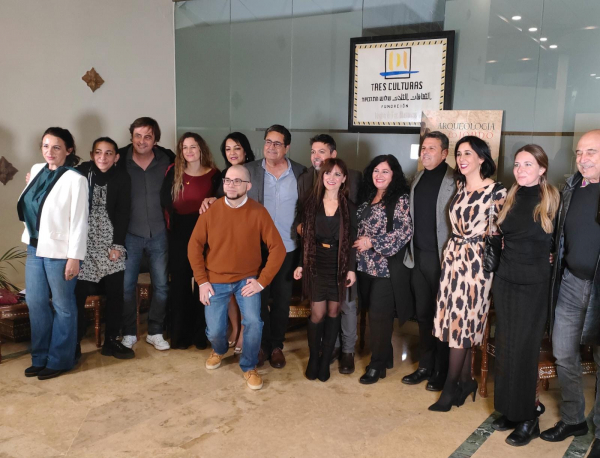 Foto de familia de participantes en la presentación de la serie &#039;Arqueología de lo jondo&#039;