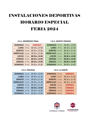 Horarios.