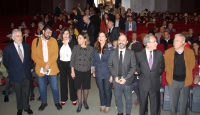 Foto de familia de las autoridades asistentes a la inauguración de las jornadas que se han celebrado en el Rectorado.