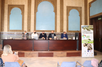 Imagen de la presentación de las jornadas, hoy, en la sala Mudéjar del Rectorado.