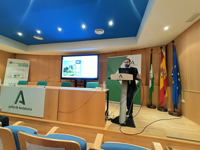 Pablo López durante su intervención.