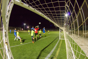 Competición de fútbol en una edición anterior del Trofeo Réctor.