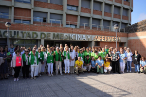 Participantes en la iniciativa &#039;Nos va la marcha sin tabaco&#039; 