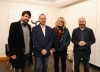 De izquierda a derecha, Javier Estévez, David Luque, Mercedes Ferrer y Luis Medina, en la presentación de la actividad programada hoy en las &quot;Conversaciones en la Central&quot;.