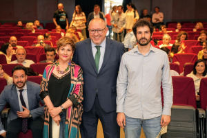 Rosa Aparicio, Manuel Torralbo y Fernando Gómez.