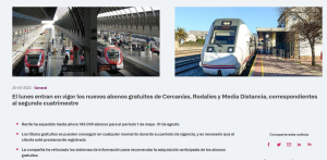 Web de Renfe.