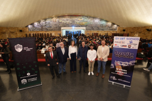 Momento de la inauguración de las jornadas que se celebran en el Salón Juan XXIII del Campus de Rabanales.