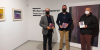 José Álvarez, Javier Vacas y Francisco Salido en un momento de la presentación de la obra del pintor montillano en el Museo de Baena. 