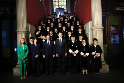 El Rey y la ministra junto a rectores y rectoras en Salamanca.