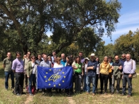 Visita de campo a la finca Compañía de las Lezirias dentro del Seminario Transfronterizo de Adaptación