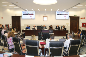 Vista general de la Sala de Consejo de Gobiermo durante la sesión ordinaria celebrada hoy. 