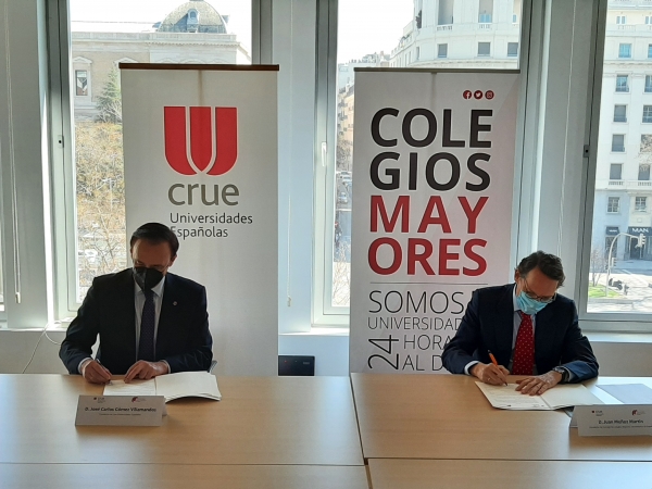 Crue y el Consejo de Colegios Mayores Universitarios firman un acuerdo para mejorar la formación, empleabilidad y emprendimiento entre los universitarios