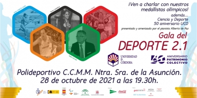 Un encuentro con medallistas olímpicos centrará la Gala del Deporte 2.1 el próximo 28 de octubre