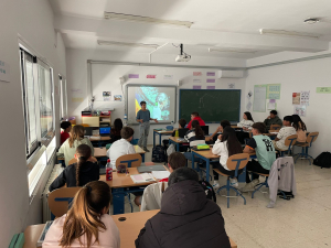 Momento de una de las intervenciones en un IES de la provincia.