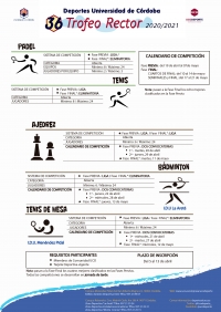 El 36 Trofeo Rector de la Universidad de Córdoba se pone en marcha tras las vacaciones