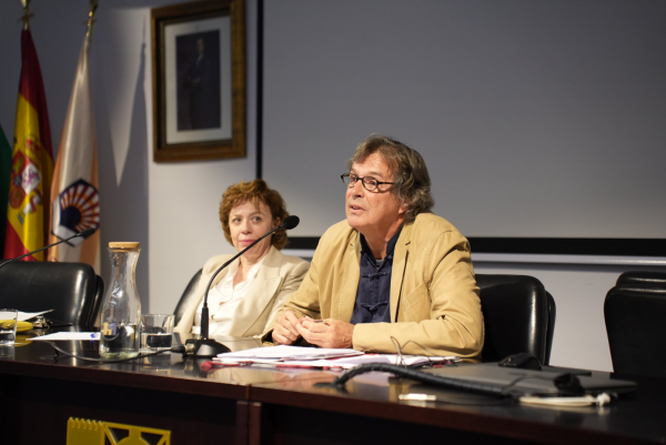 Rafael Poch durante su intervención.