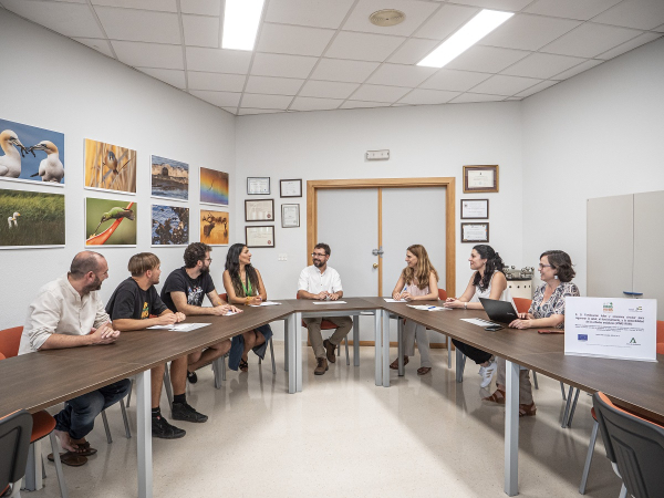 Momento de la reunión del G.O. Viñas Vivas.