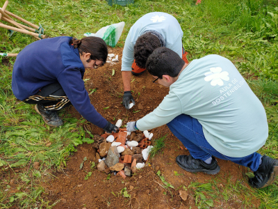 Participantes en la actividad de voluntariado ambiental de este fin de semana.