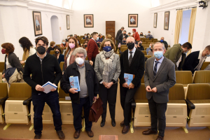 Participantes en el homenaje.