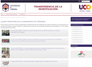 Nueva sección en el portal del Transferencia de la  UCO.