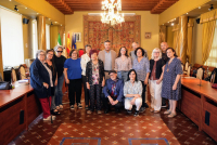 Participantes en la inauguración del encuentro poético.