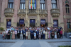 Foto de familia de los galardonados.