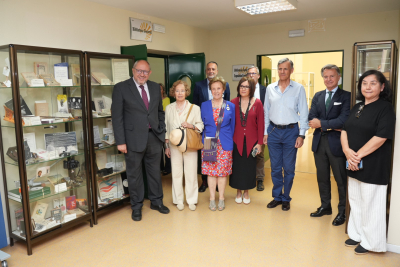 Momento de la inauguración de las bibliotecas.