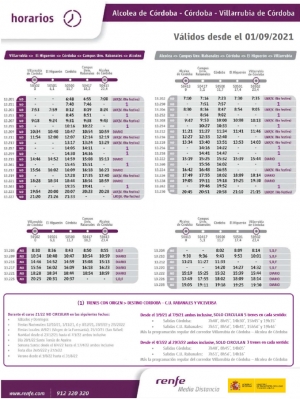 Nuevos horarios del servicio de cercanías al Campus de Rabanales