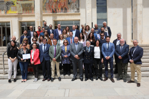 Foto de familia tras la entrega de los galardones.