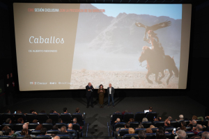 Un momento de la presentación del documental &#039;Caballos&#039;.