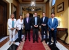 De izquierda a derecha, Isabel Albás, Isabel Ambrosio, Ricardo Rodríguez Aparicio, José Carlos Gómez Villamandos, José María Bellido y Pedro García. 