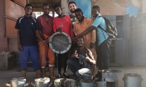 Miguel Toyas, uno de los estudiantes becados por el Plan Propio de Cooperación de la UCO, durante su estancia en Angola.